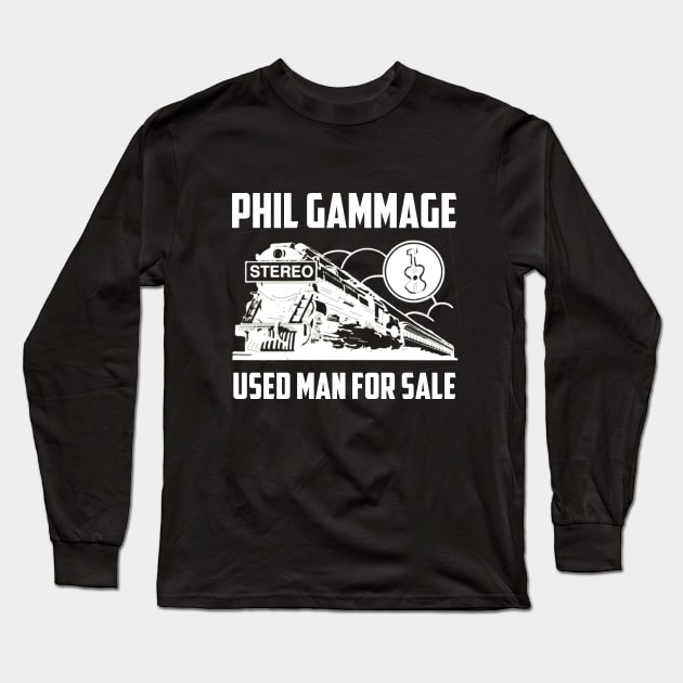 Used Man For Sale (light on dark) Long Sleeve T-Shirt by icepickphil